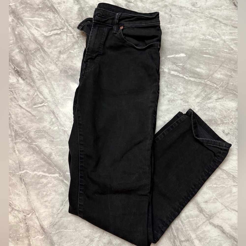 American Eagle Outfitters Men's Black Athletic Fit Jeans 32x32